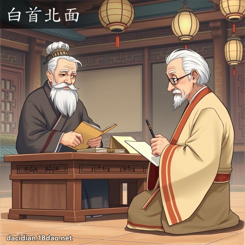 白首北面 - 国语大辞典配图