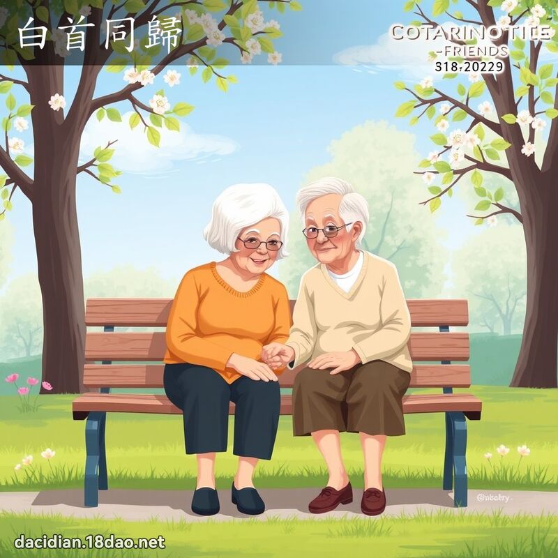 白首同归 - 国语大辞典配图