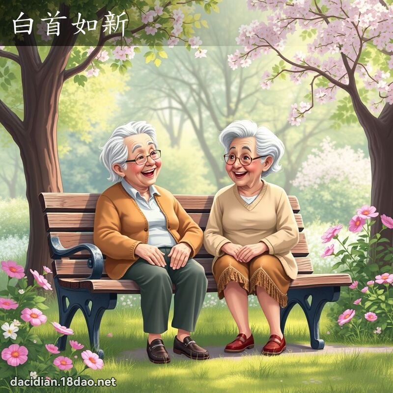 白首如新 - 國語大辭典配圖