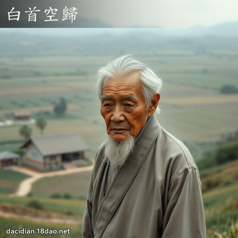白首空歸 - 國語大辭典配圖