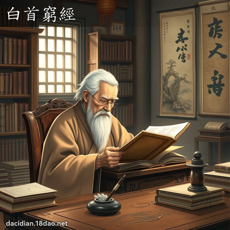 白首窮經 - 國語大辭典配圖