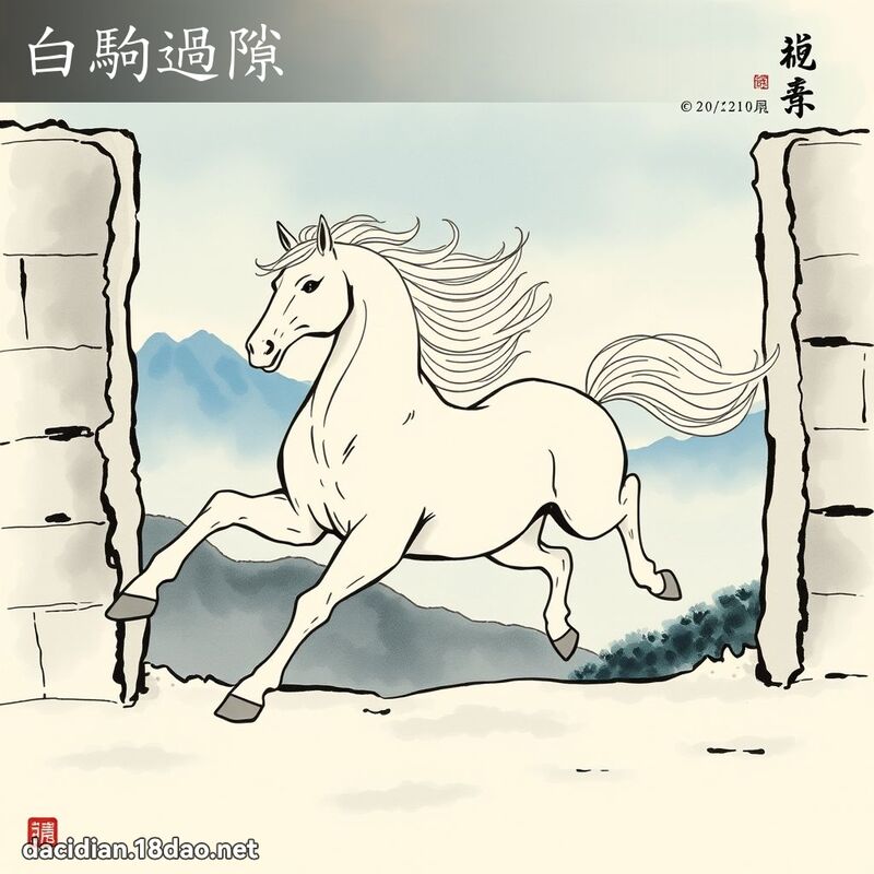 白驹过隙 - 国语大辞典配图