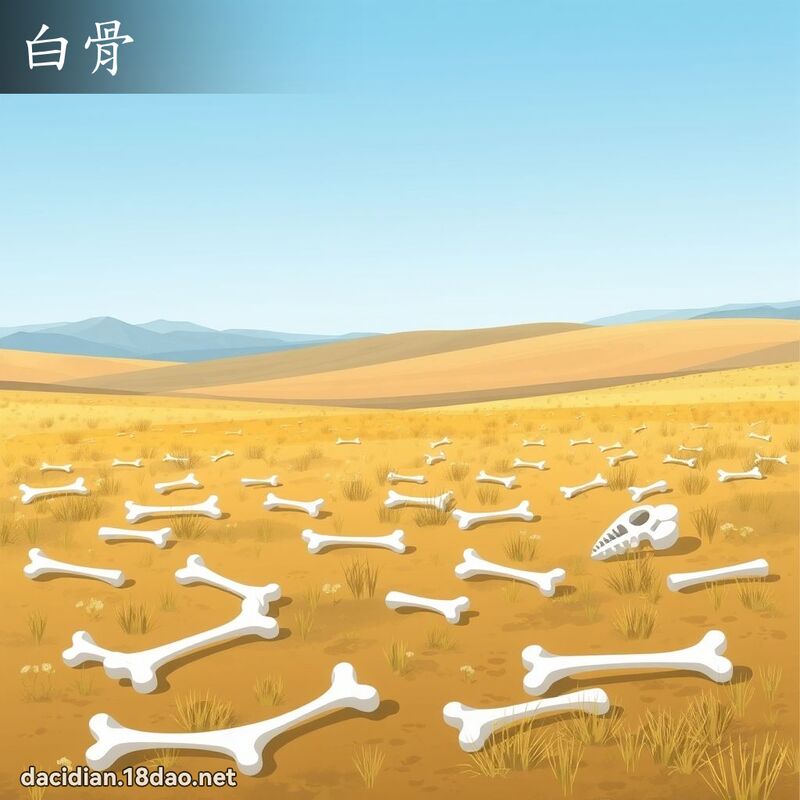 白骨 - 國語大辭典配圖