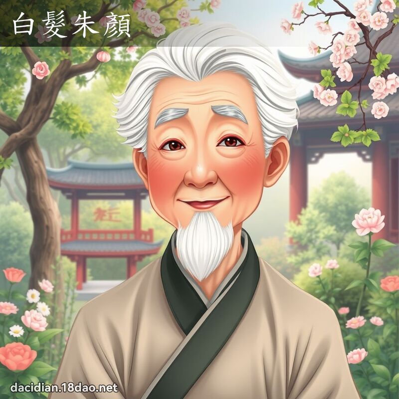 白发朱顏 - 国语大辞典配图