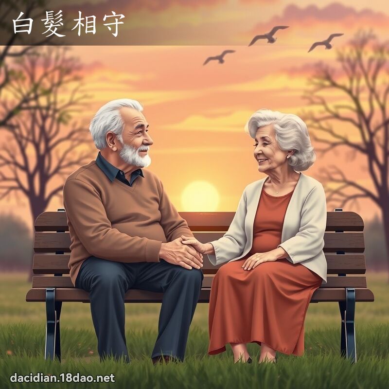 白髮相守 - 國語大辭典配圖