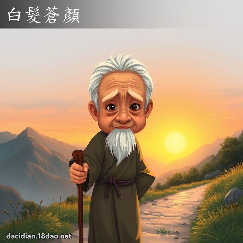 白发苍顏 - 国语大辞典配图