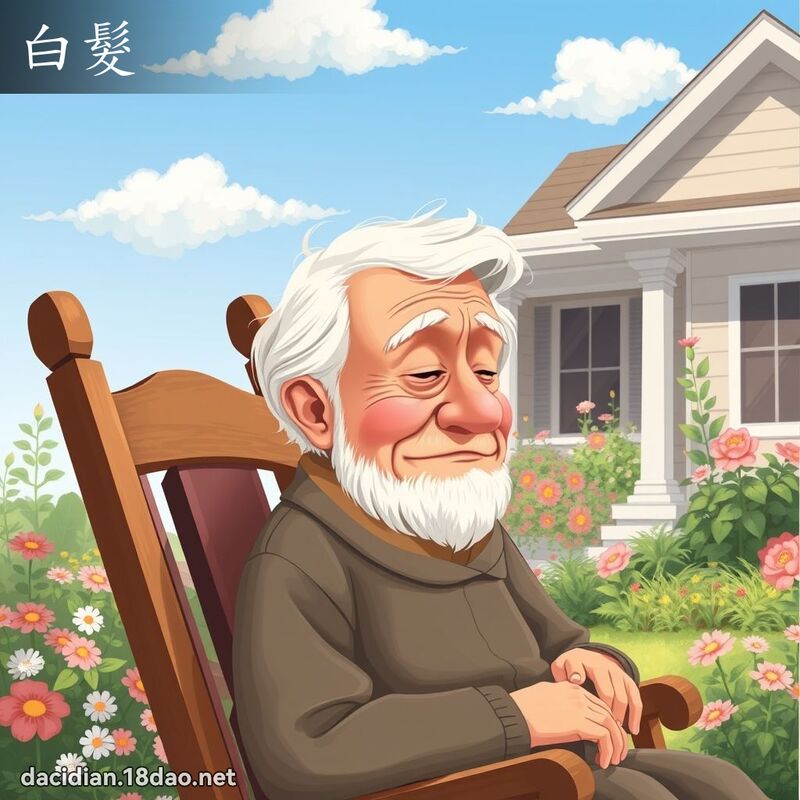 白髮 - 國語大辭典配圖