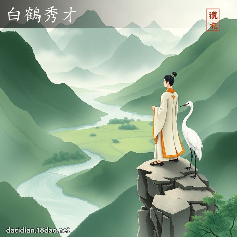 白鹤秀才 - 国语大辞典配图