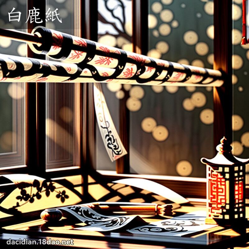 白鹿紙 - 國語大辭典配圖