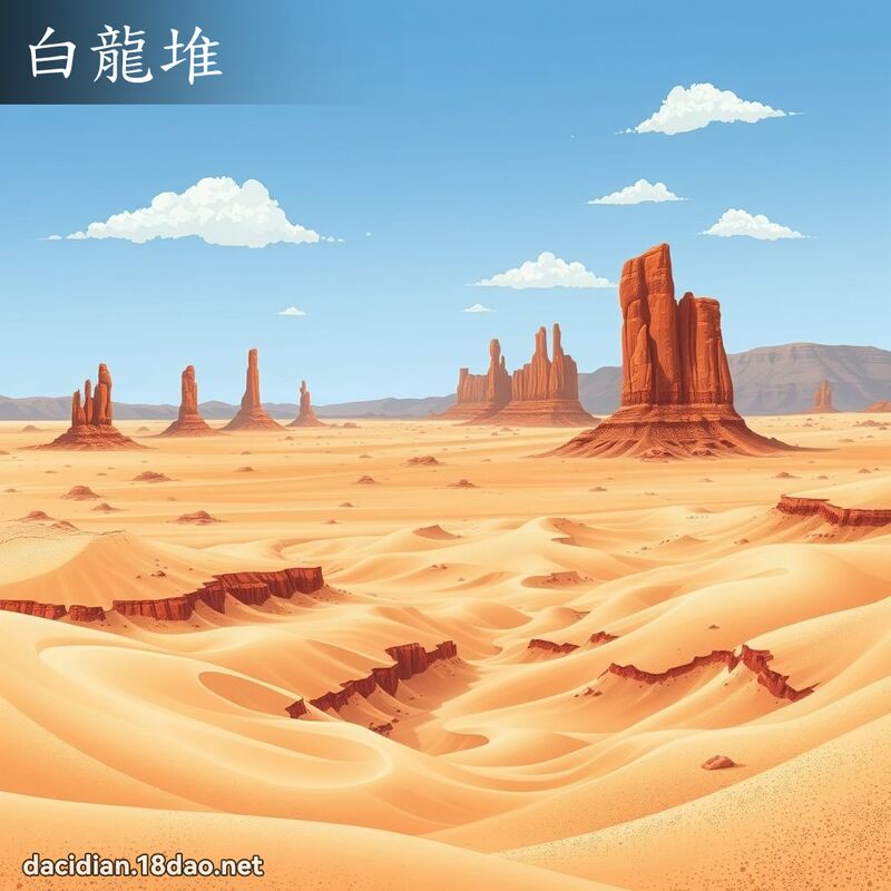 白龙堆 - 国语大辞典配图