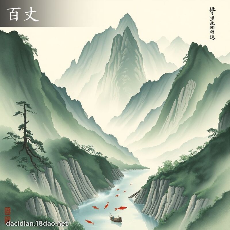 百丈 - 國語大辭典配圖