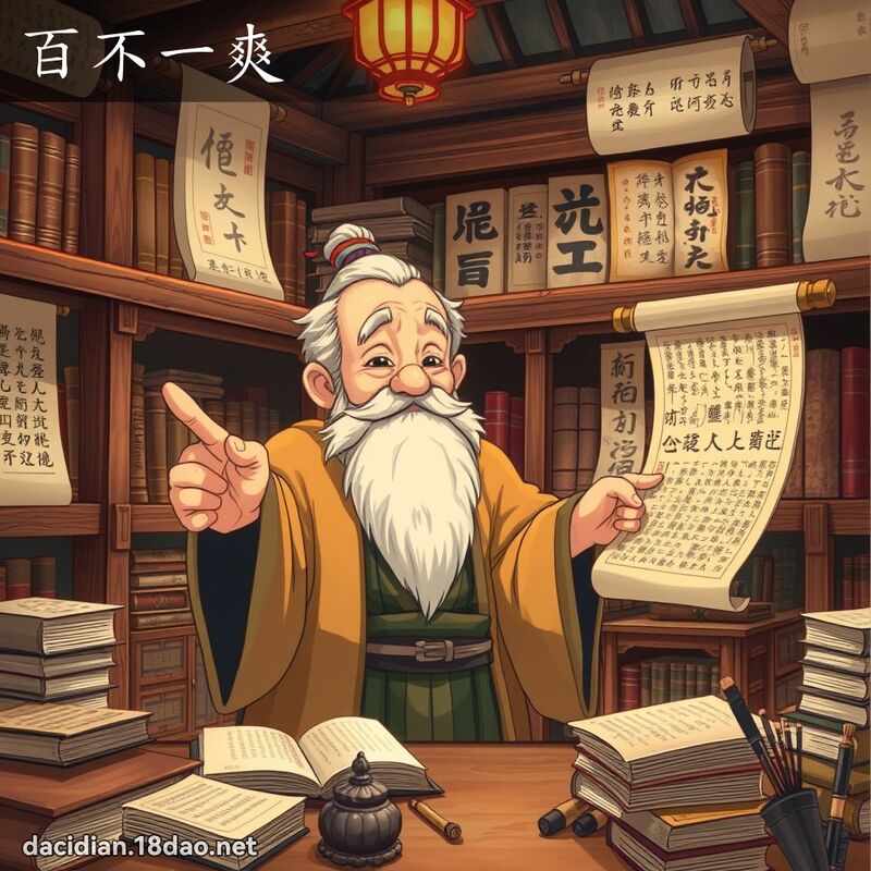 百不一爽 - 国语大辞典配图