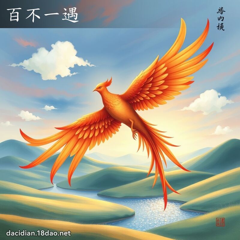 百不一遇 - 国语大辞典配图