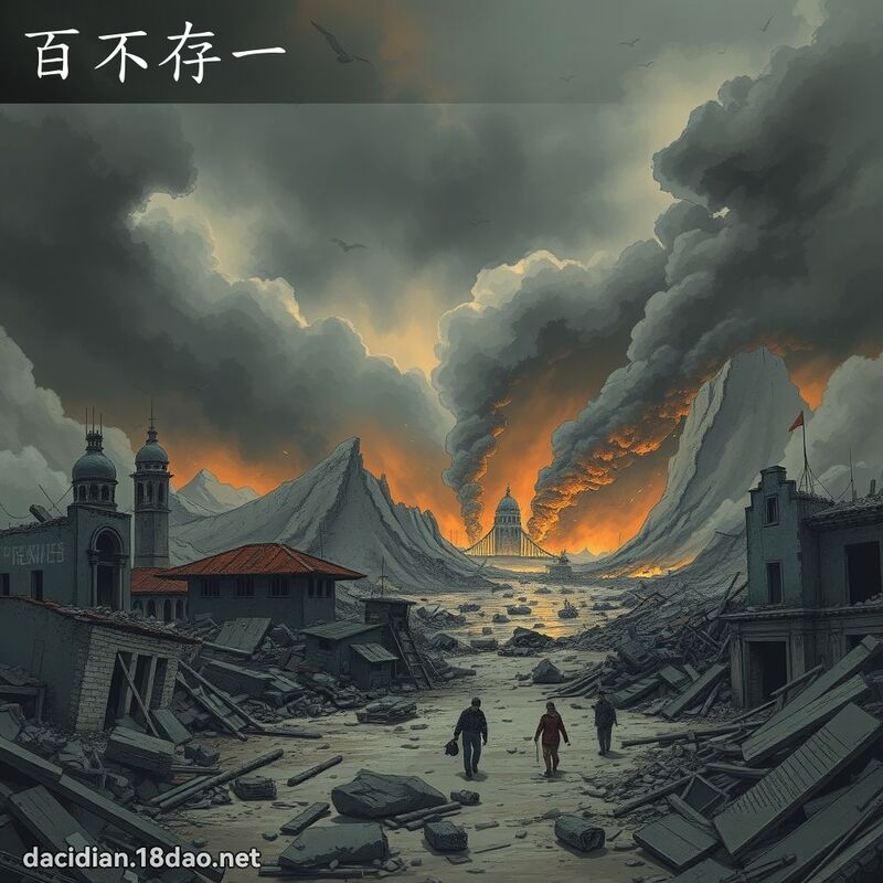 百不存一 - 國語大辭典配圖