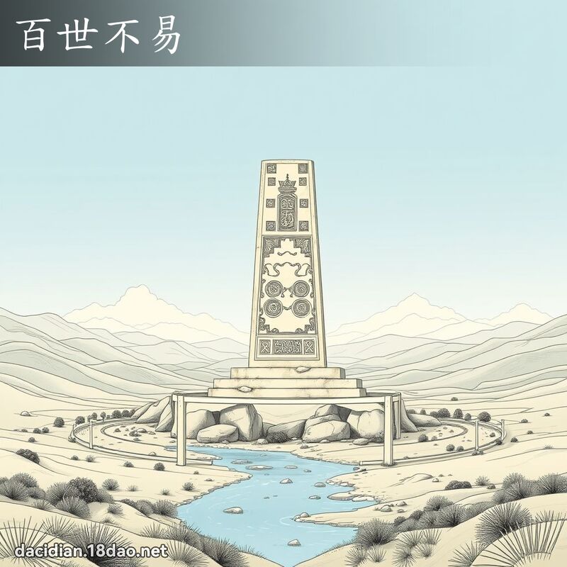 百世不易 - 国语大辞典配图