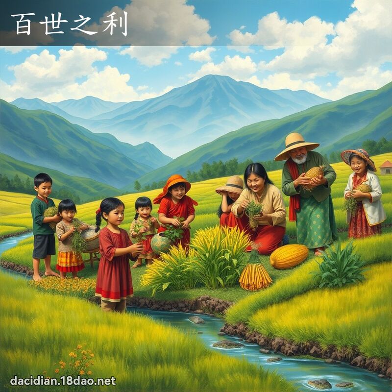 百世之利 - 國語大辭典配圖
