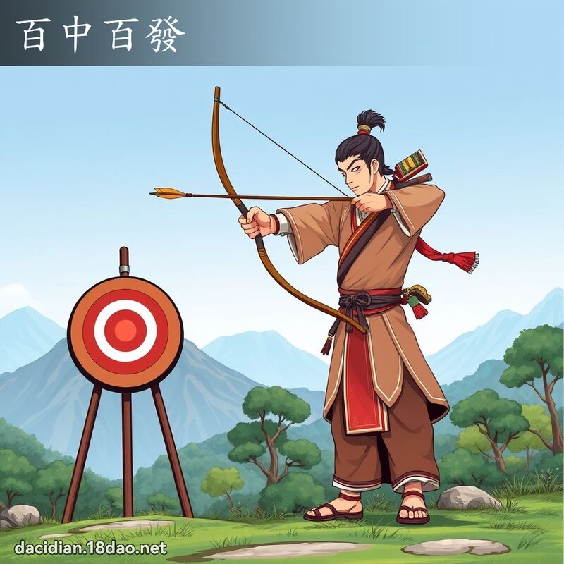 百中百发 - 国语大辞典配图