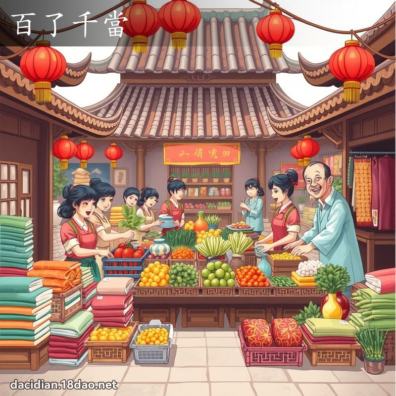 百了千当 - 国语大辞典配图