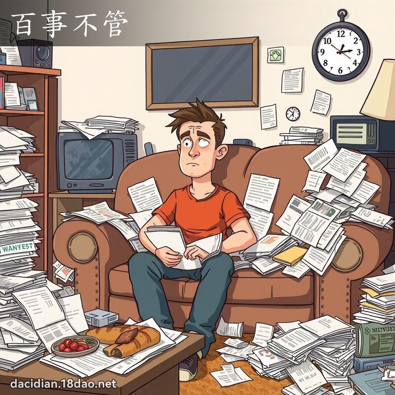 百事不管 - 國語大辭典配圖
