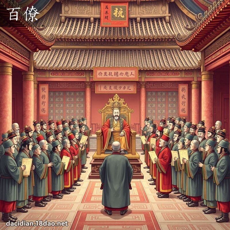 百僚 - 国语大辞典配图