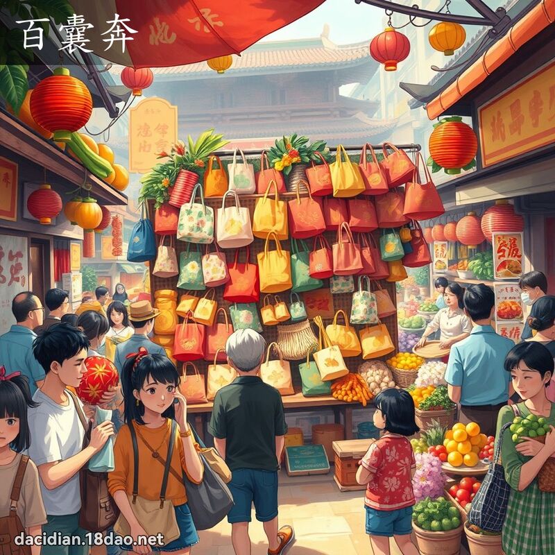 百囊奔 - 國語大辭典配圖