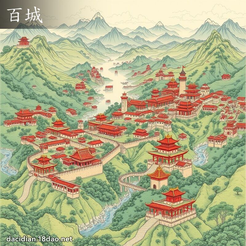 百城 - 國語大辭典配圖