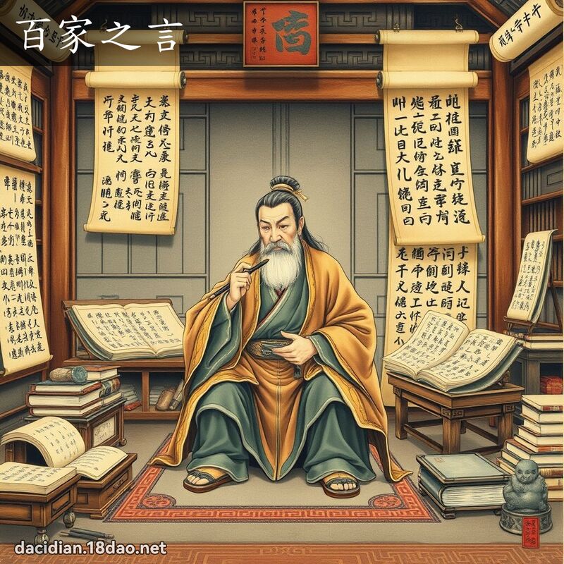 百家之言 - 國語大辭典配圖