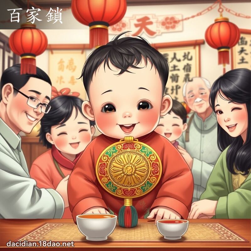 百家鎖 - 國語大辭典配圖