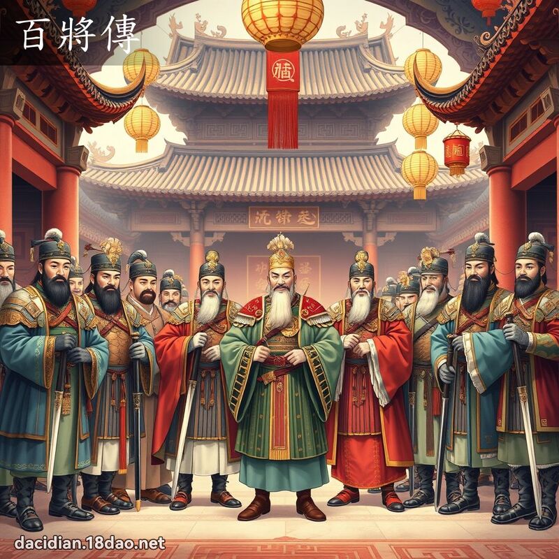 百將傳 - 國語大辭典配圖