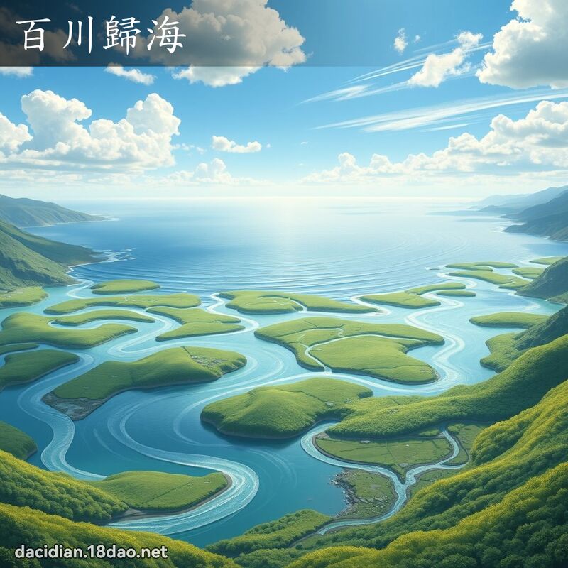 百川归海 - 国语大辞典配图
