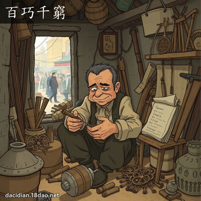 百巧千穷 - 国语大辞典配图