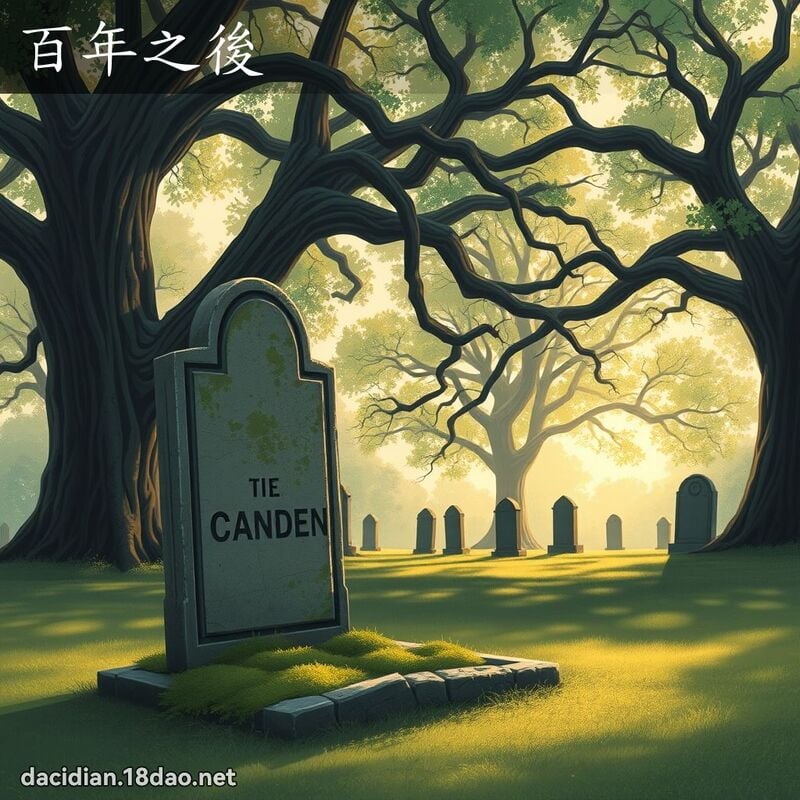 百年之后 - 国语大辞典配图