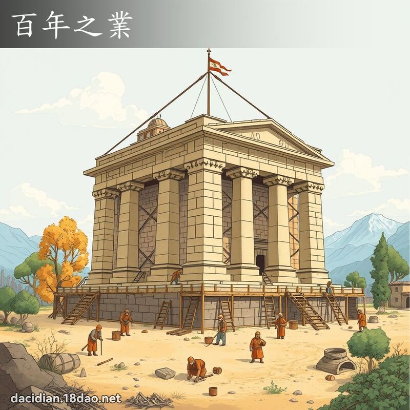 百年之業 - 國語大辭典配圖