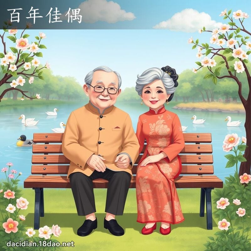 百年佳偶 - 國語大辭典配圖