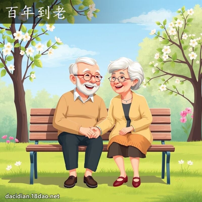百年到老 - 國語大辭典配圖