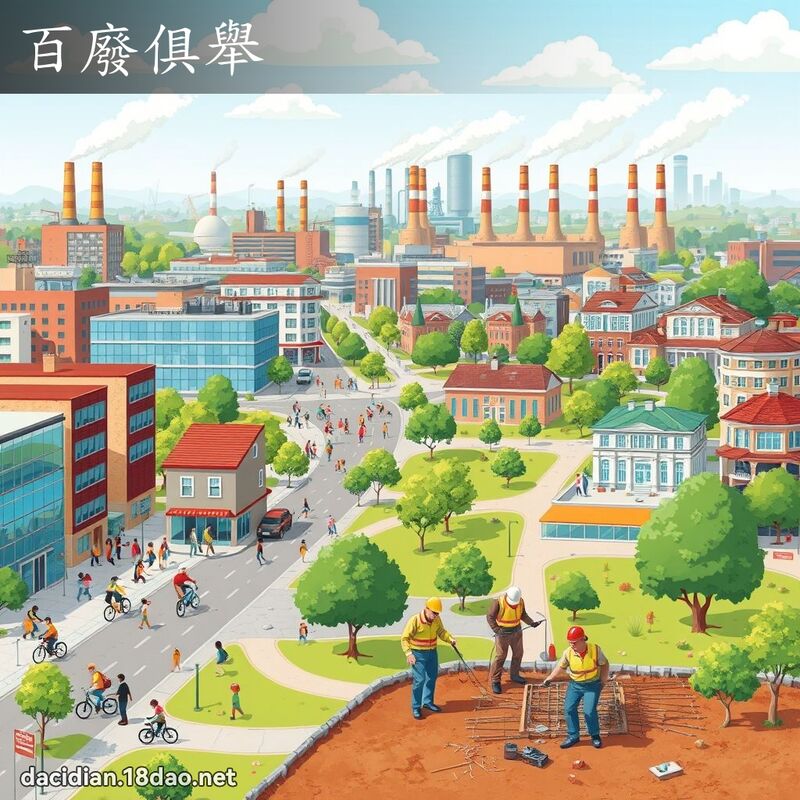 百廢俱舉 - 國語大辭典配圖
