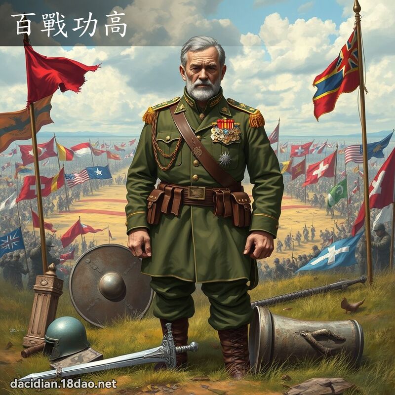 百戰功高 - 國語大辭典配圖