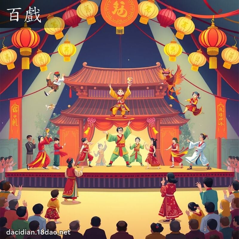 百戲 - 國語大辭典配圖