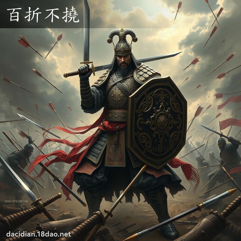 百折不挠 - 国语大辞典配图