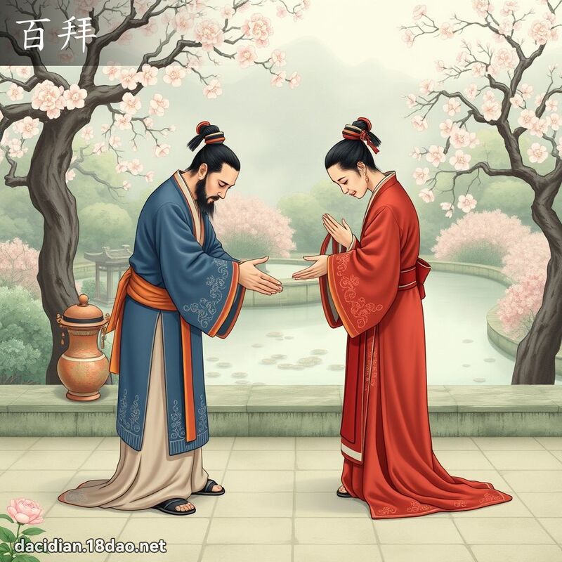百拜 - 国语大辞典配图
