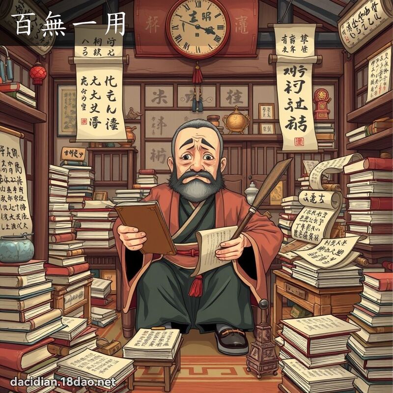 百無一用 - 國語大辭典配圖