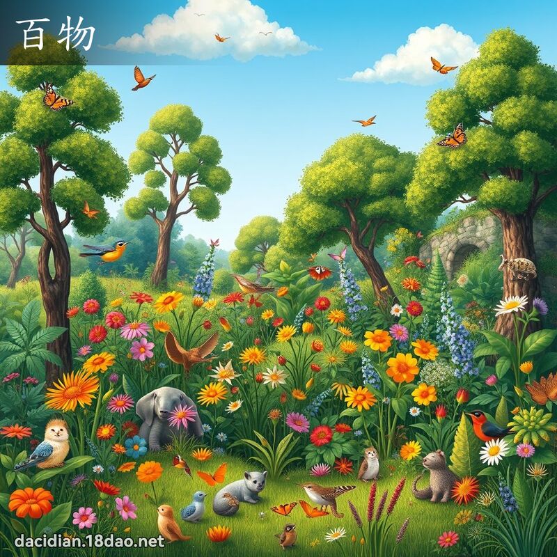 百物 - 国语大辞典配图