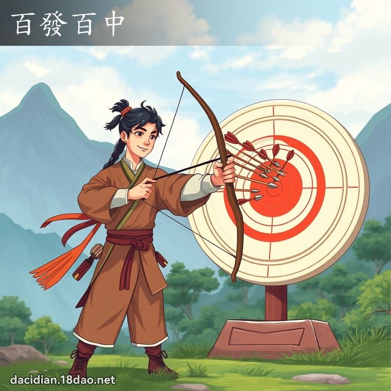 百發百中 - 國語大辭典配圖