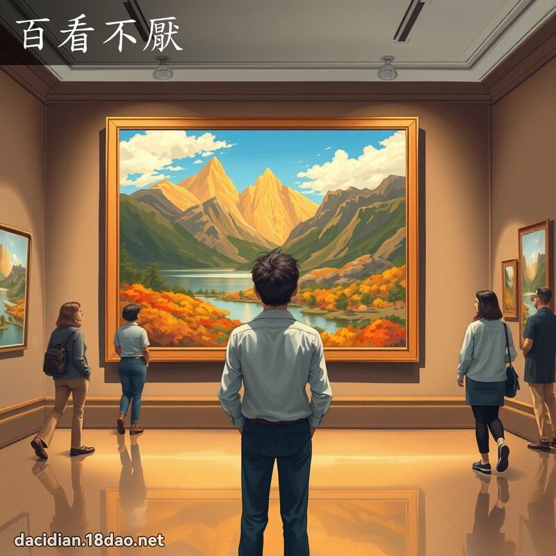 百看不厭 - 國語大辭典配圖