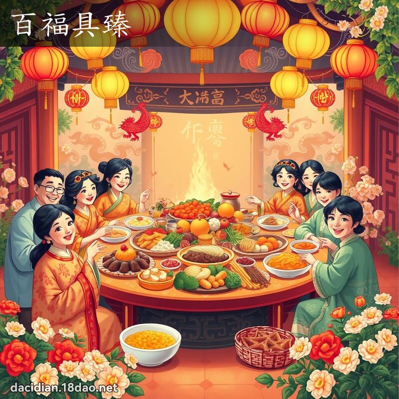 百福具臻 - 國語大辭典配圖