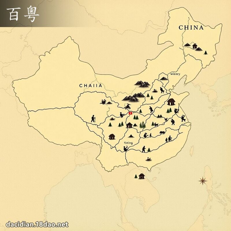 百粤 - 国语大辞典配图
