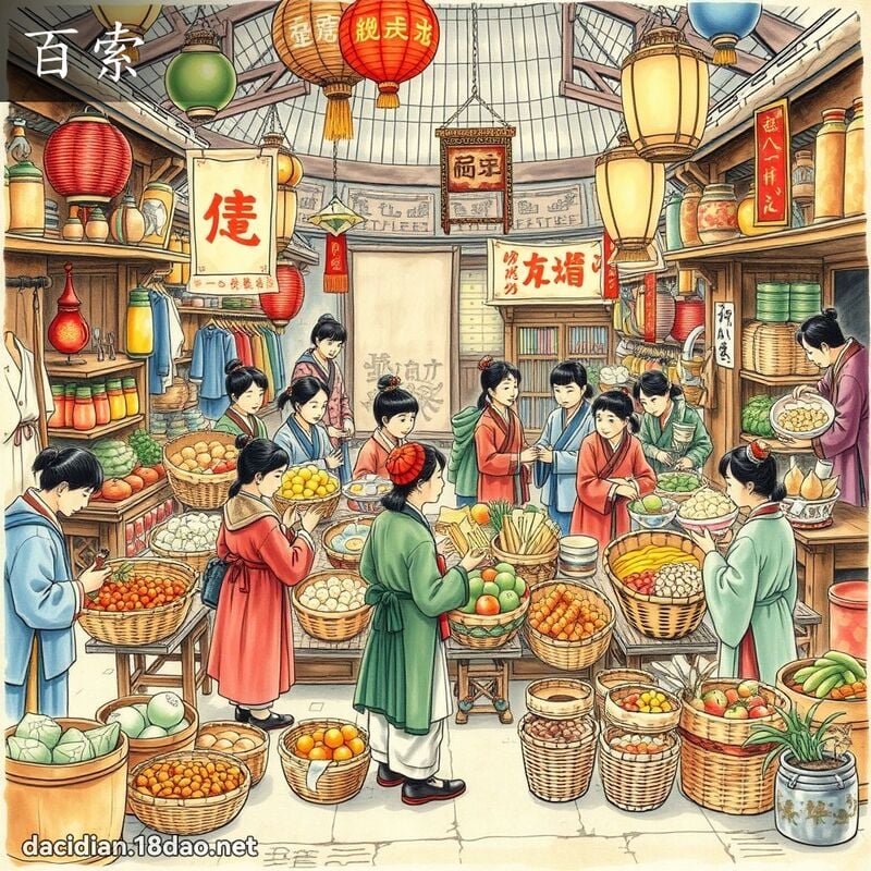 百索 - 國語大辭典配圖