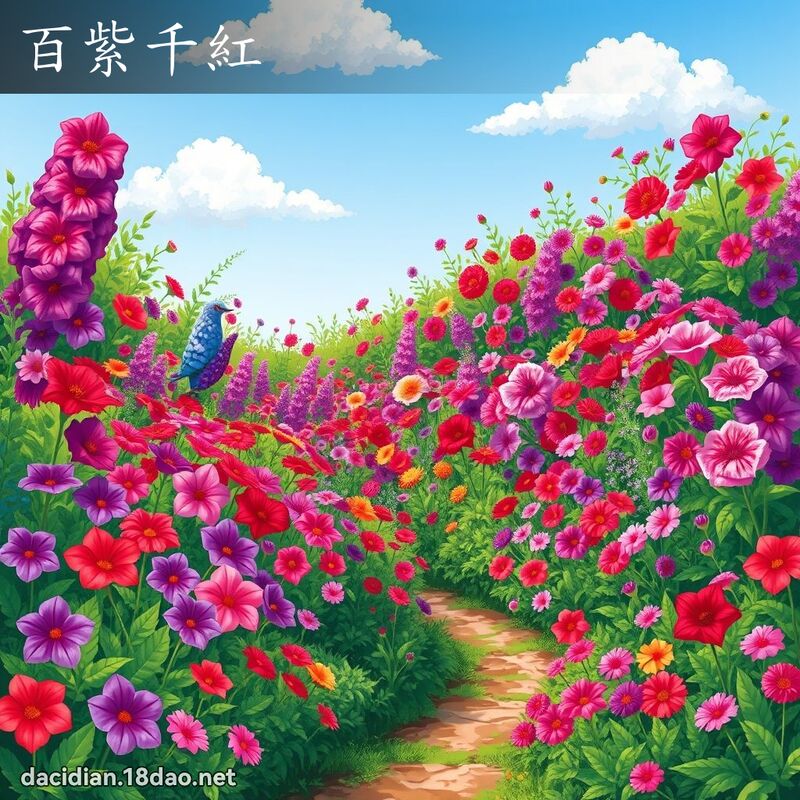 百紫千红 - 国语大辞典配图