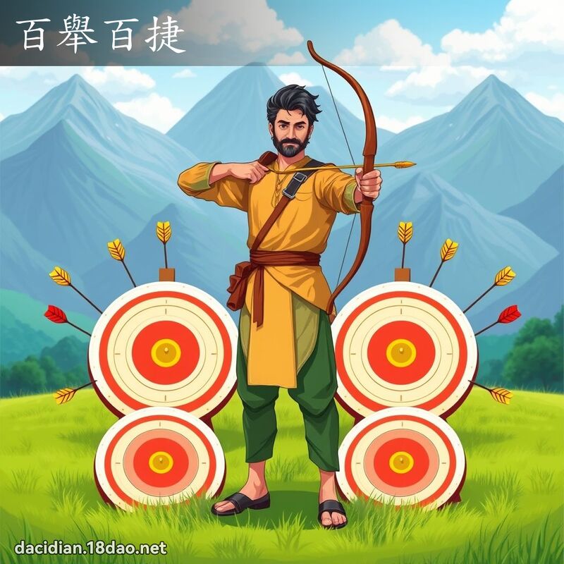 百舉百捷 - 國語大辭典配圖