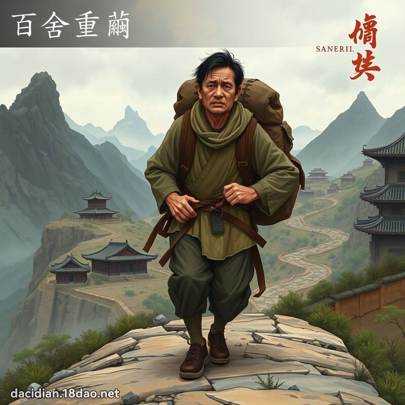 百舍重茧 - 国语大辞典配图